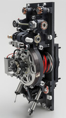 Fototapeta premium Detailed Representation of an Advanced 3D Printer Extruder Assembly