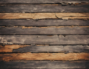 갈라지고 부서진 오래된 나무 판자 질감