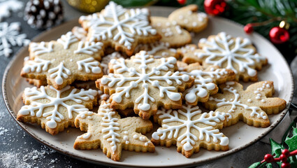 Winter-Themed Christmas Cookies