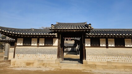 Korean palace beautiful and quiet scenery