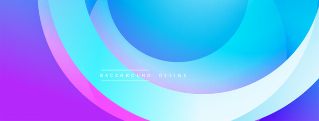 Background design with overlapping circular shapes, featuring smooth gradients and soft lighting effects, creating a dynamic abstract composition