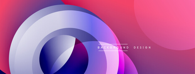 Background design with overlapping circular shapes, featuring smooth gradients and soft lighting effects, creating a dynamic abstract composition