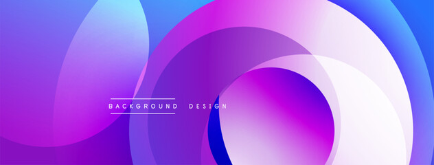 Background design with overlapping circular shapes, featuring smooth gradients and soft lighting effects, creating a dynamic abstract composition