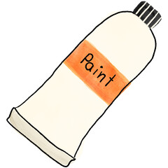 Hand drawn Loose watercolor back to school elements 