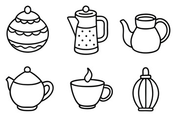 Chai line art illustration with intricate details and design (3)