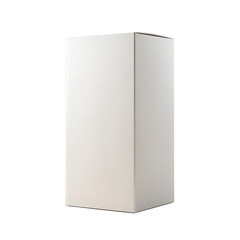blank white box with blank template on a transparent background