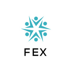 FEX creative minimalist letter logo.