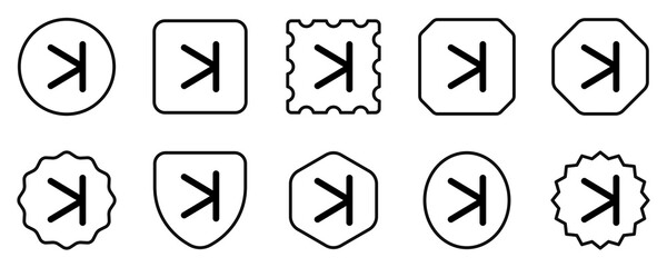 Vector arrow chevron with line right icon. Black, white background. Perfect for app and web interfaces, infographics, presentations, marketing, etc.