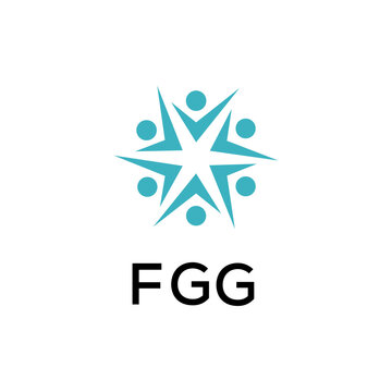 FGG creative minimalist letter logo.