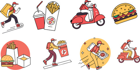 Delivery service set