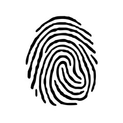 Unique Identity Fingerprint Mark Graphic Silhouette