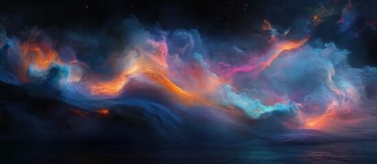 Abstract Nebula Sky, Artistic Space Background, Use for Poster, Wallpaper