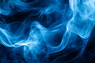 Fototapeta premium Stunning Blue Smoke Abstract Art