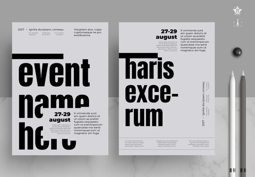 Typographic Minimal Poster