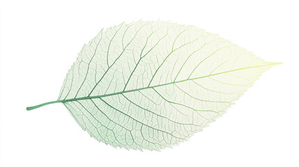 Translucent Leaf with Visible Veins