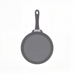 frying pan illustration on white background  