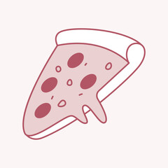 Delicious Pizza Slice: A mouthwatering slice of pizza, boasting a perfect balance of crust, sauce, cheese, and toppings, inviting a moment of culinary indulgence.