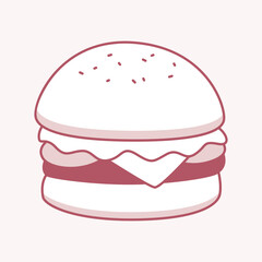Burger Bliss: A delightful burger, showcasing a perfect combination of textures and flavors.