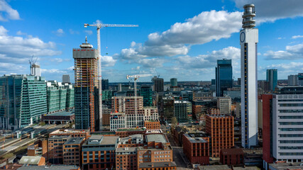 A view from above of Birminham
