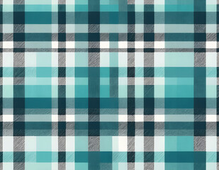 파란색, 하늘색 위주의 체크 패턴 질감