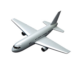 airplane isolated on white