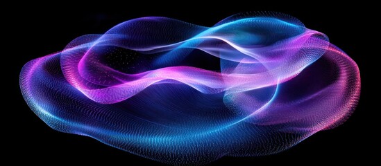 Naklejka premium Abstract swirling vibrant color lines