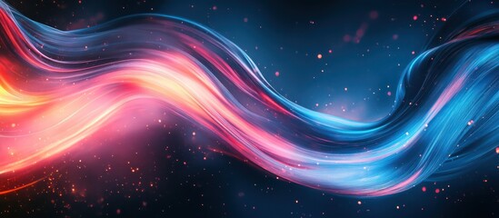 Abstract vibrant swirling energy background, digital art, design element