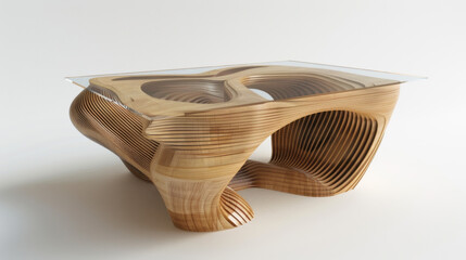 Fototapeta premium modern wood table