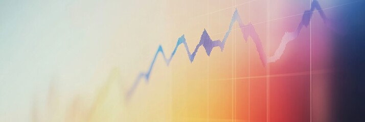 Modern financial background with structured line graphs showcasing corporate minimalism and neutral gradient hues in a professional setting