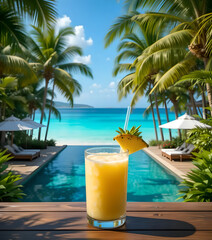 Fresh pineapple on Tropical Oasis Retreat