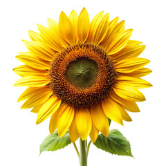 Fototapeta premium Sunflower isolated on transparent background 
