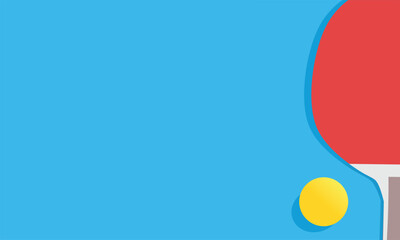 Great simple table tennis pingpong background design for any media