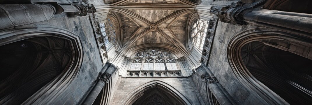 Magnificent stone architecture showcases cathedral's soaring ceiling design
