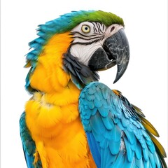Naklejka premium Macaw Isolated on White Background
