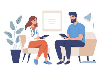 Doctor and patient in consultation (1)