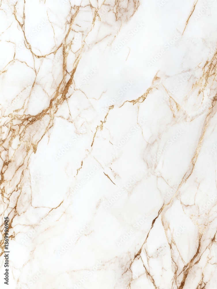 Aufkleber Elegant minimalist marble texture background with subtle golden veins and soft lighting enhancing the high-end aesthetic