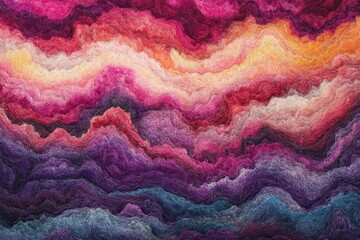 Abstract Colorful Waves Digital Art Texture.