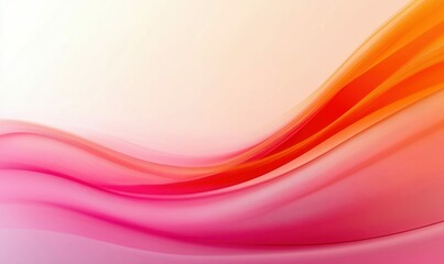 Graceful waves of pink, red, and orange merge in this vibrant abstract gradient background.