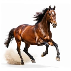 Fototapeta premium Horse Isolated on White Background