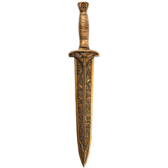 Ancient Engraved Sword on transparent background