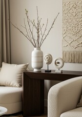 Console Table Decor Detail