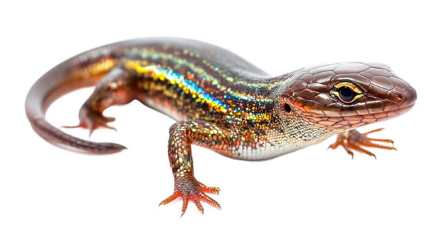 Vibrant anongsysamoud skink in a natural habitat colorful reptile photography nature close-up wildlife exploration