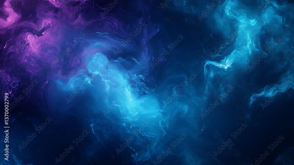 Wall mural abstract nebula background with cosmic clouds in deep space for science and wallpaper