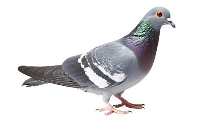 Fototapeta premium Elegant grey pigeon displaying unique features in urban environment wildlife photography