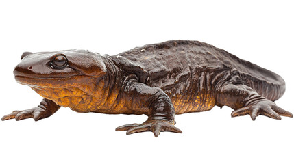 Obraz premium Hellbender salamander exploration natural habitat wildlife photography forest stream close-up biodiversity awareness