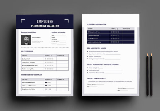 Employee Performance Evaluation Template