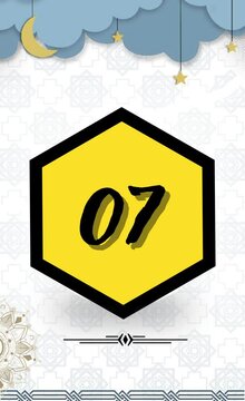 coubt down eid mobarak celebrating animated video , count down timer, 10 second