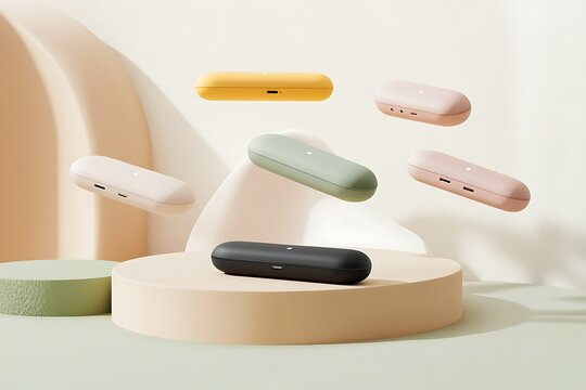 Floating Charging Cases in Trendy Colors