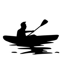 Kayaking Silhouette 