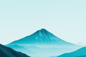 Majestic mountain view remote location nature photography serene environment aerial perspective tranquility concept